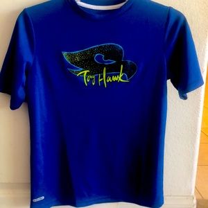 Tony Hawk Dri fit short sleeve shirt. Royal blue
